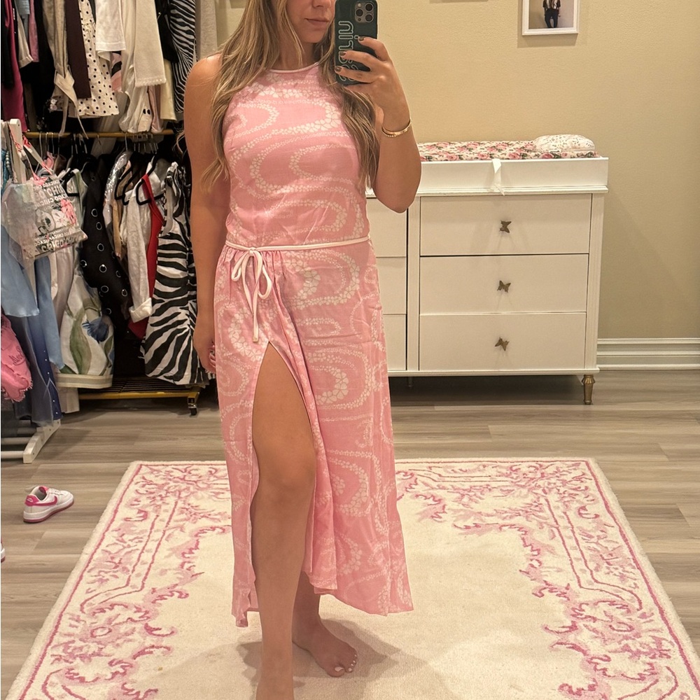 CHANEL Pink Maxi Dress